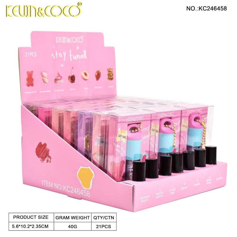 Load image into Gallery viewer, Lips-Kevin&amp;Coco Stay Tuned Lip Oil KC246458 ($1.19 each, 21pcs display)
