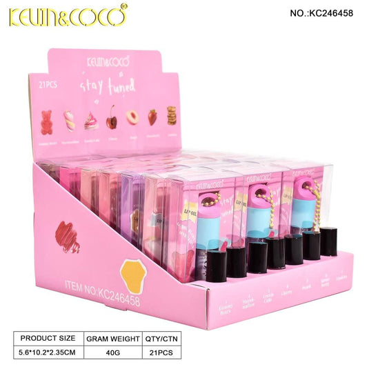 Lips-Kevin&Coco Stay Tuned Lip Oil KC246458 ($1.19 each, 21pcs display)