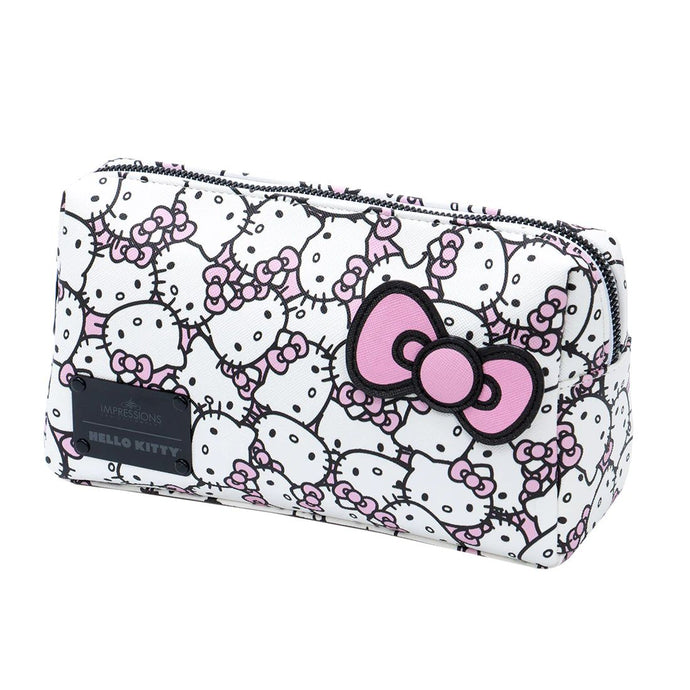 Novelties- Impressions Hello Kitty Cosmetic Pouch HKRH01-BOWS-WHT (3pc bundle, $15 each)