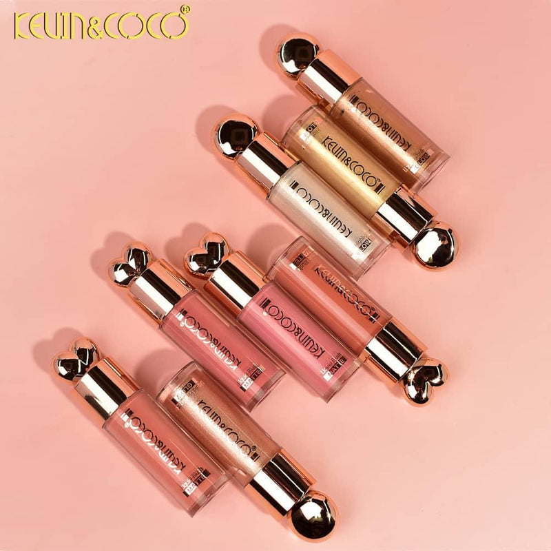 Load image into Gallery viewer, Face-Kevin&amp;Coco Highlight + Blush + Brush Set KC248407 ($2.25 each, 6pc display)
