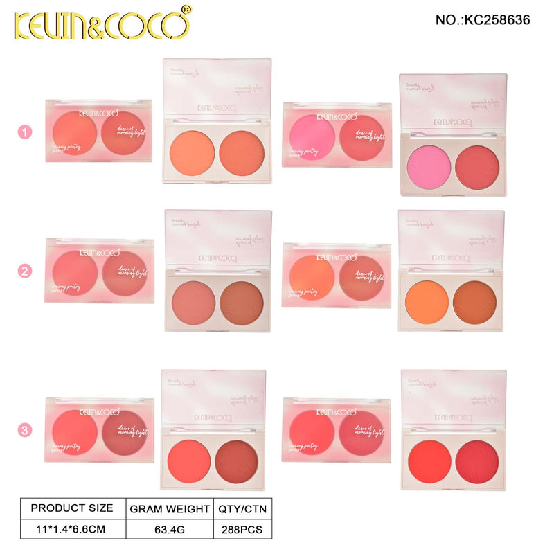Load image into Gallery viewer, Face-Kevin&amp;Coco Creamy Poetry Blush KC258636 ($2 each, 12pc display)
