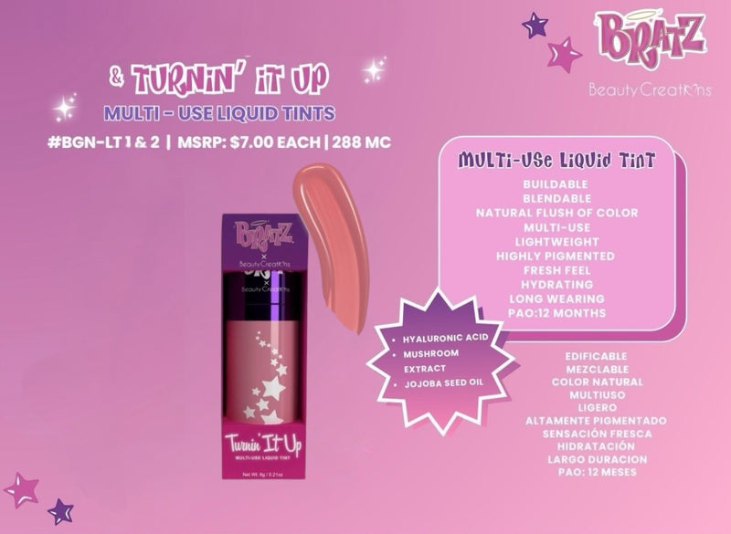 Load image into Gallery viewer, Face- Beauty Creations BRATZ Turnin’ It Up BGN-LT1 (4pc bundle, $3.50 each)
