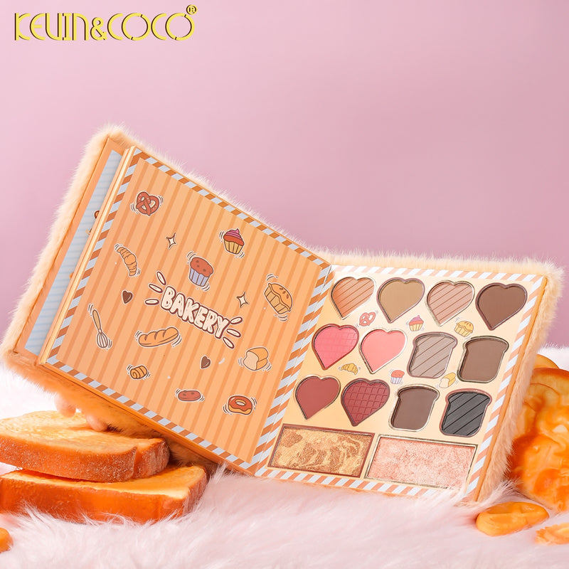 Load image into Gallery viewer, Eyes-Kevin&amp;Coco Plush Bread 64 Colors Eyeshadow Palette KC1635 ($9 each, 6pc bundle)
