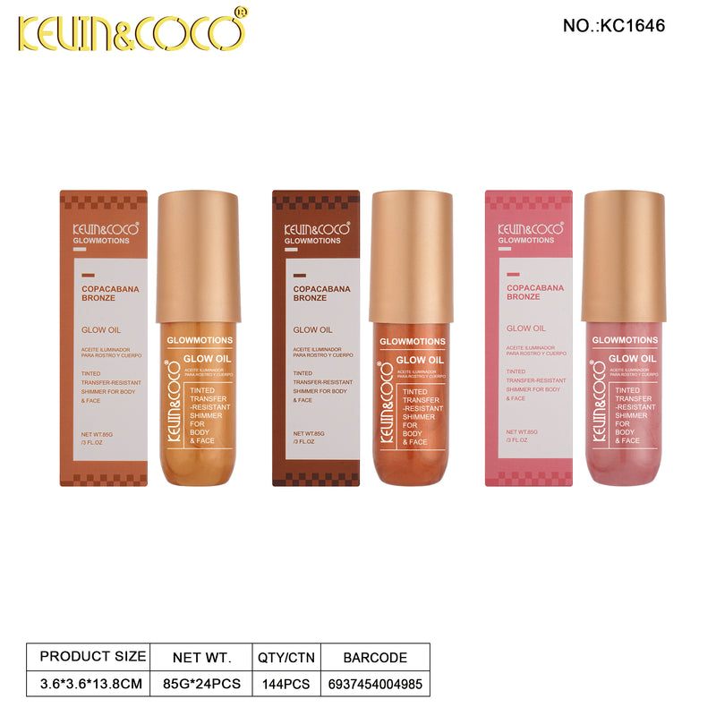 Load image into Gallery viewer, Skincare-Kevin&amp;Coco Glowmotions Copacabana Bronze Body Oil KC1646 ($2.75 each, 24pc display)
