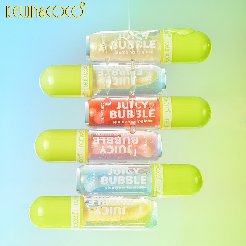 Load image into Gallery viewer, Lips-Kevin&amp;Coco Jucy Bubble  Plumping Lip Gloss KC1426 ($1 each, 36pc display)
