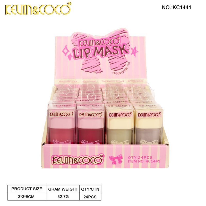 Load image into Gallery viewer, Lips-Kevin&amp;Coco Bow Lip Mask KC1441 ($0.79 each, 24pc display)
