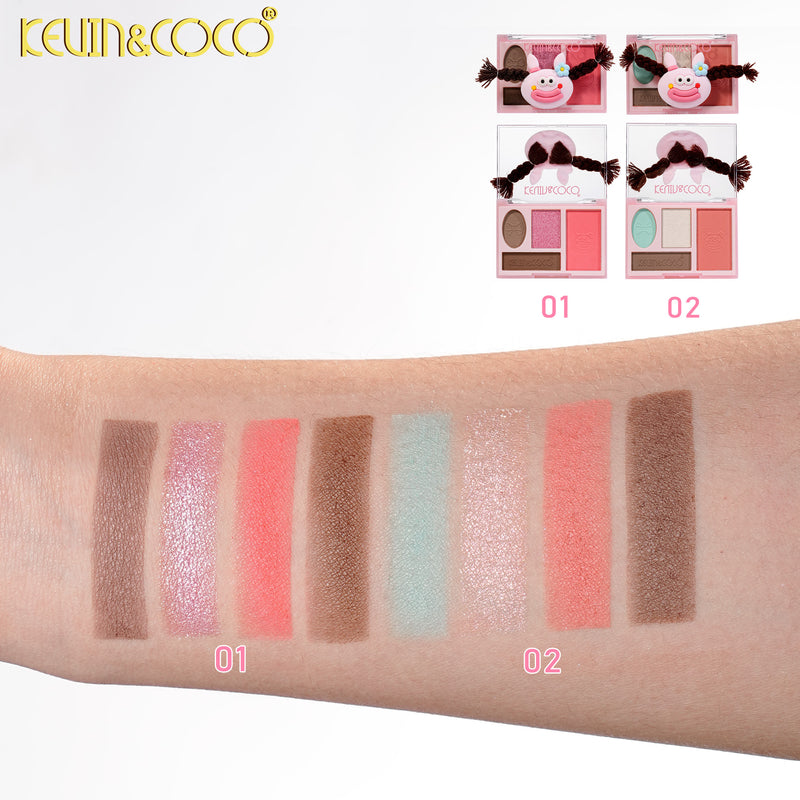 Load image into Gallery viewer, Eyes-Kevin&amp;Coco Rainbow Twisty Brai Pink KC1520 ($1.25 each, 12pc display)
