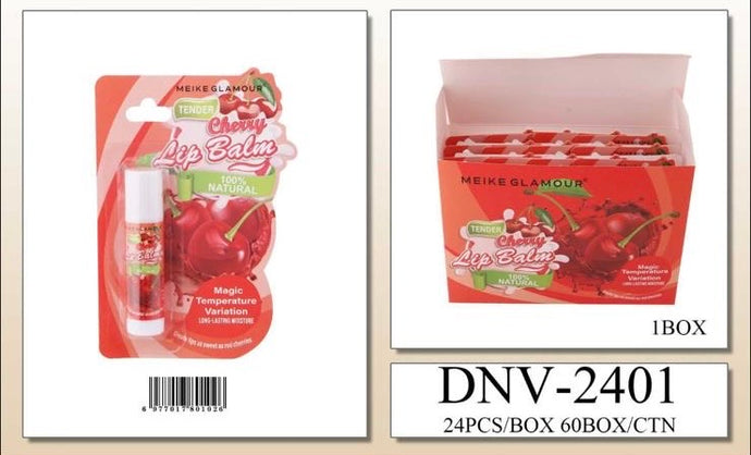 Lips- Cherry Lip Balm DNV-2401 (24pc box)