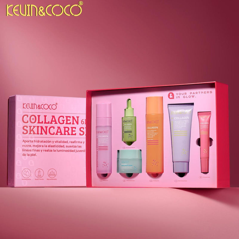 Load image into Gallery viewer, Skincare-Kevin&amp;Coco Collagen 6Pc Skincare Set KC1717 ($12 each, 3pc Bundle)
