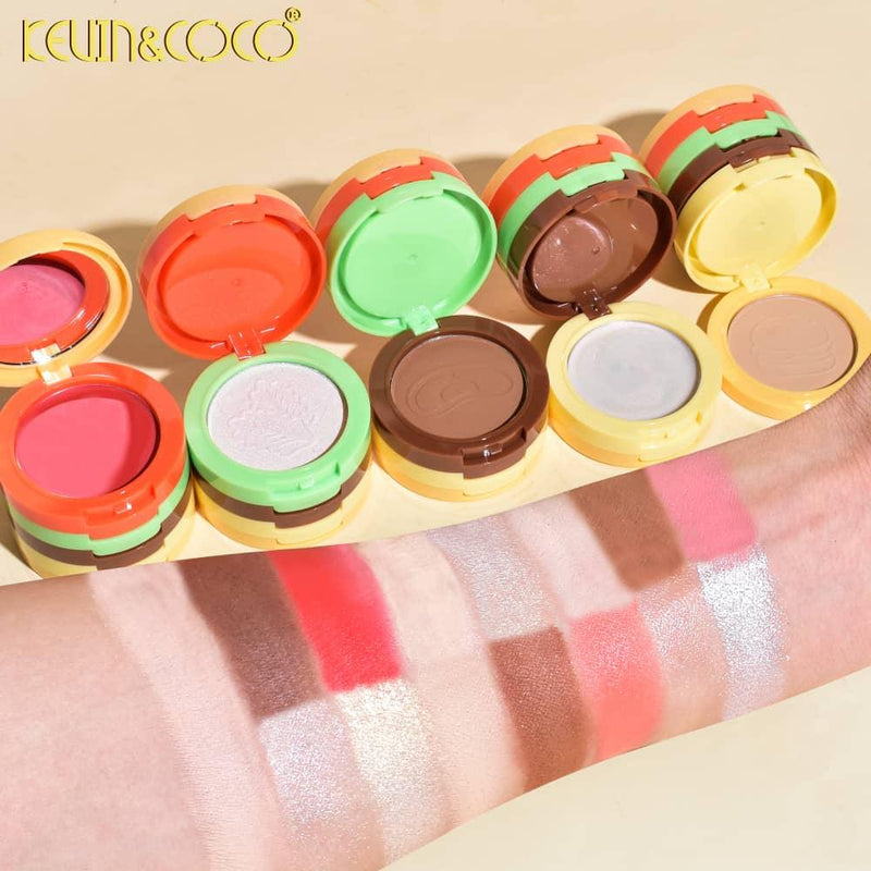Load image into Gallery viewer, Face-Kevin&amp;Coco Hamburger 5-IN-1 Face Set KC245253 ($2.50 each, 6pc display)
