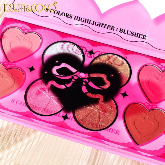 Face- Kevin&Coco Coquette Highlight/Blush Palette KC245017 (8pc display, $3 each)