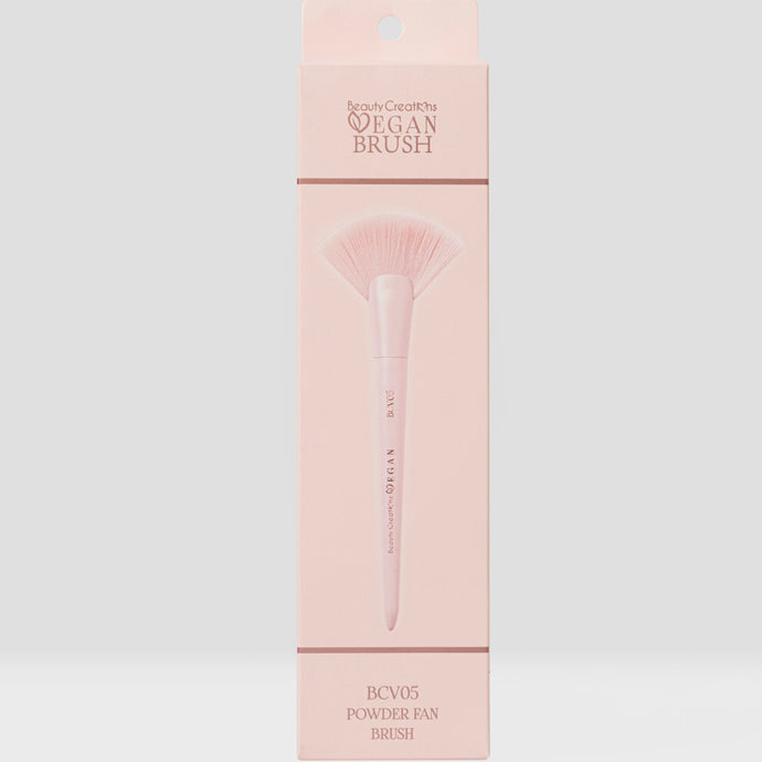 Brushes-Beauty Creations Vegan Brush Powder Fan BCVB-05 ($3 each, 12pc pack)