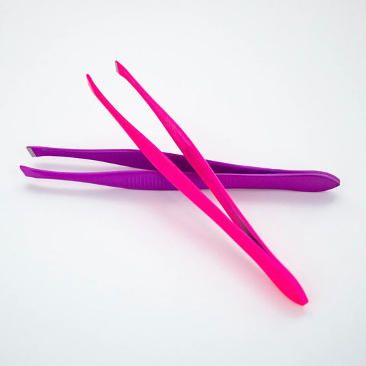 Eyebrow-Adoro Slant Tip Tweezer Assorted Colors No.1095/01 (60pc Jar)