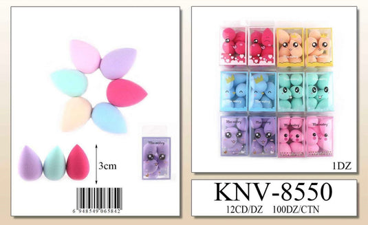 Face- Mini beauty blenders KNV-8550 (12pc pack)