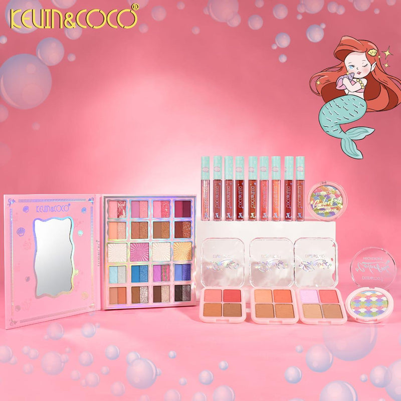 Load image into Gallery viewer, Lips-Kevin&amp;Coco Mermaid 3pc Lip Gloss Set KC248841 ($1.75 each, 12pc display)
