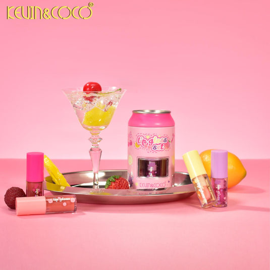 Lips-Kevin&Coco Soda Can Lip Gloss Set KC1136 ($3.25 each, 12pc display)