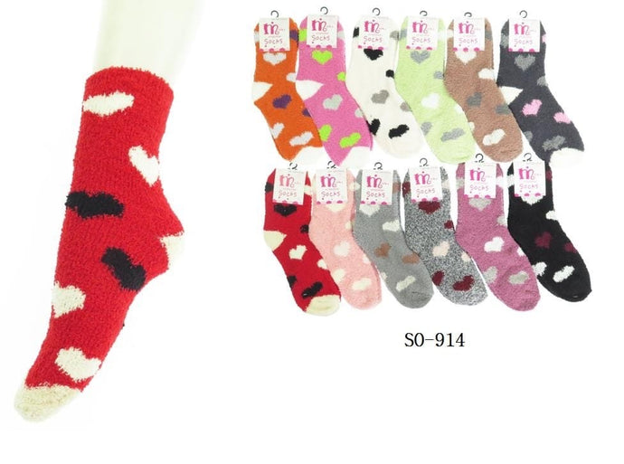 Accessories- Heart Socks SO-914 (12pc pack)