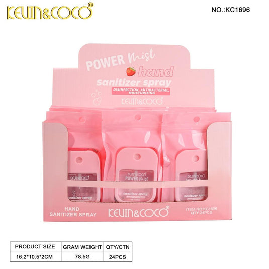 Novelties-Kevin&Coco Hand Sanitizer Spray ($1.50 each, 24pc display)