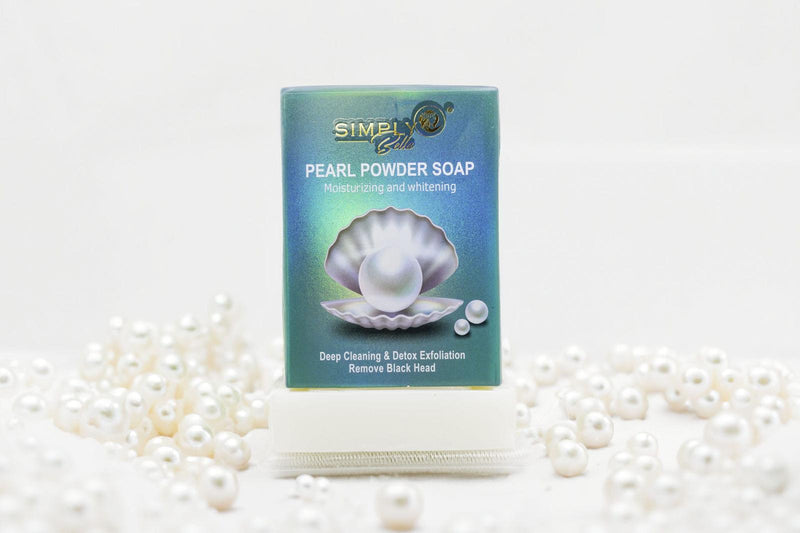 Load image into Gallery viewer, Skincare- Simply Bella Pearl Powder Soap Moisturizing &amp; Whitening SIM008 (12pc box, $1.75 each)
