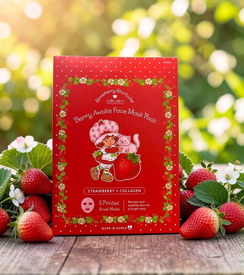 Load image into Gallery viewer, Skincare- Strawberry Shortcake 5pc Face Sheet box SS45542 (4pc bundle, $3.25 each)
