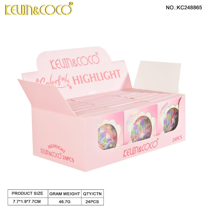 Load image into Gallery viewer, Face-Kevin&amp;Coco Mermaid Colorful Highlight KC248865 ($1.50 each, 24pc display)
