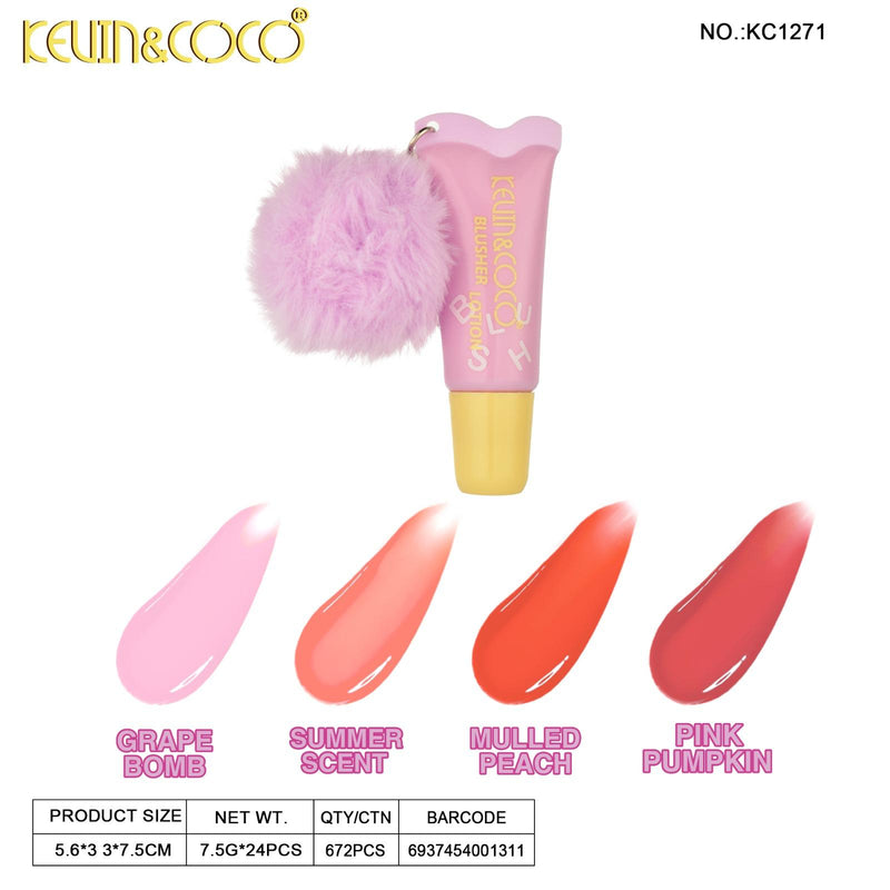 Load image into Gallery viewer, Face-Kevin&amp;Coco Purple Heart Blush KC1271 ($1 each, 24pc display)
