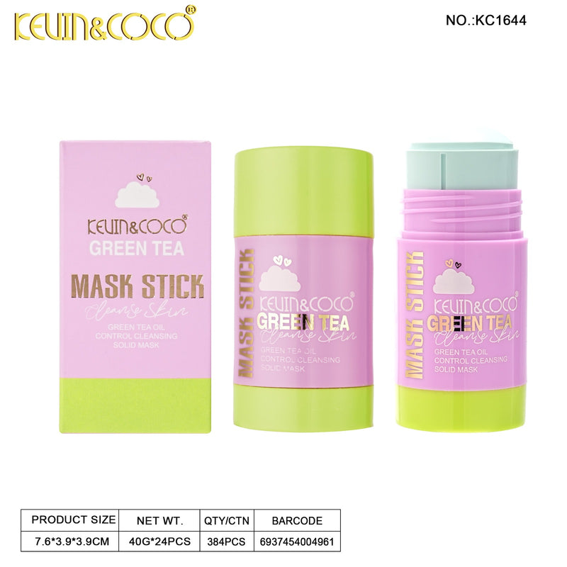 Load image into Gallery viewer, Skincare-Kevin&amp;Coco Green Tea Mask Stick KC1644 ($1.04 each, 24pc display)
