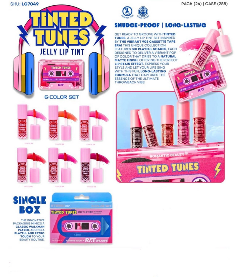 Load image into Gallery viewer, Lips-Romantic Beauty Tinted Tunes Jelly Lip Tint LG7052 ($4 each, 4pcs bundle)
