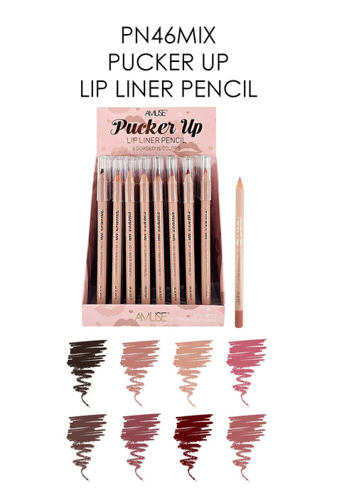 Lips- Amuse Pucker Up Lip Liner Pencil  PN46MIX (48pc display)