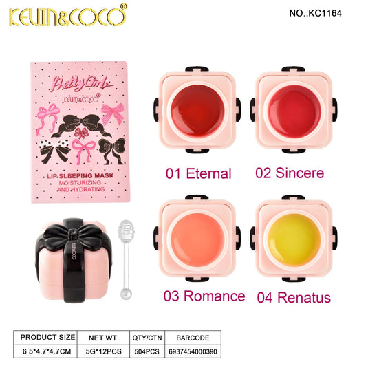Lips-Kevin&Coco Bow Pretty Girl Lip Mask KC1164 ($1.50 each, 12pc display)