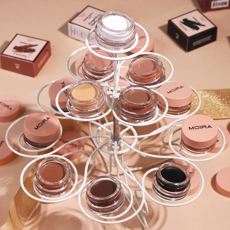 Load image into Gallery viewer, Eyebrow-Moira Lasting Priming Cream Shadow Display 8 Shades #LASSET (24pc display + Testers)

