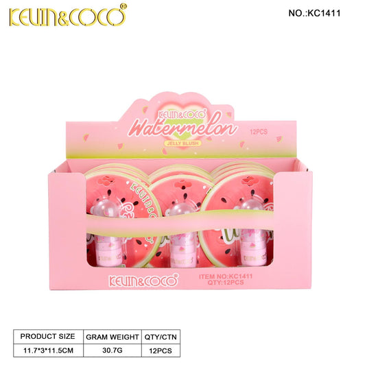 Face-Kevin&Coco Watermelon Collection Jelly Blush KC1411 ($1.25 each, 12pc Display)