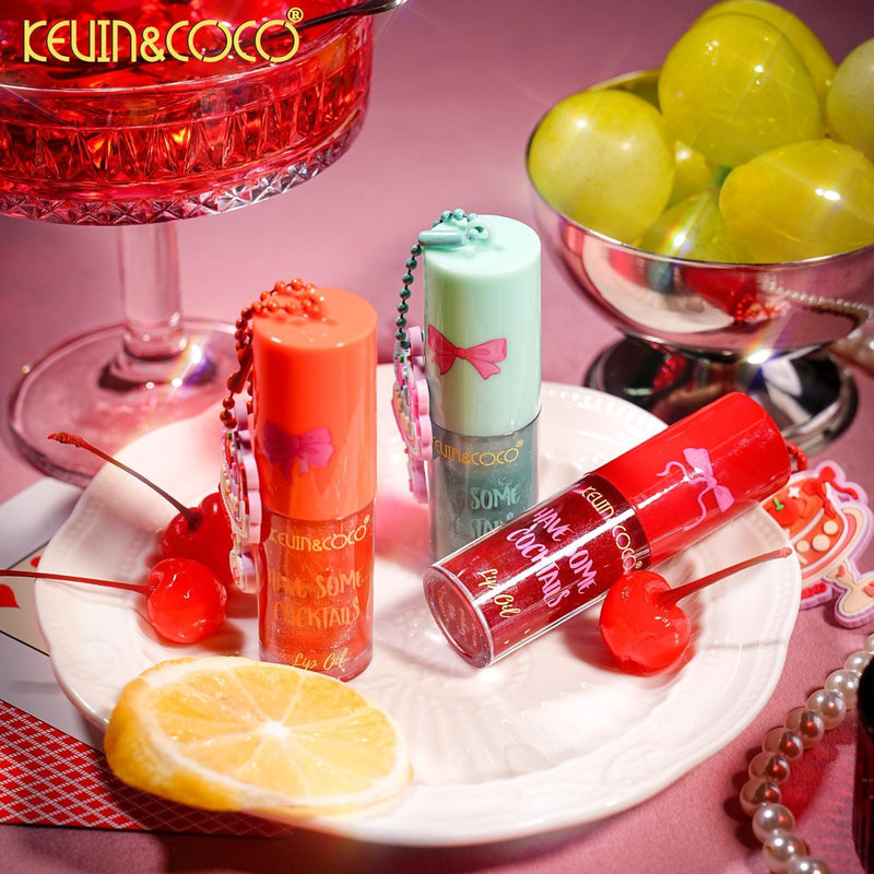 Load image into Gallery viewer, Lips-Kevin&amp;Coco Have Some Cocktails Lip Oil KC1429 ($1 each, 24pc display)
