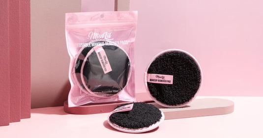 Skincare- Miss Lil 2pc Reusable Makeup Remover Pads Cotton Sherpa MLRMRP-06 (12pc bundle,$1.50 each)