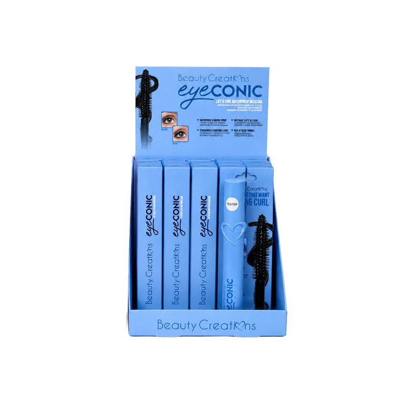 Load image into Gallery viewer, ***Pre-Order*** Eyes-Beauty Creations Eyeconic Mascara Paper Display BCM (23pc display + 1 Tester)
