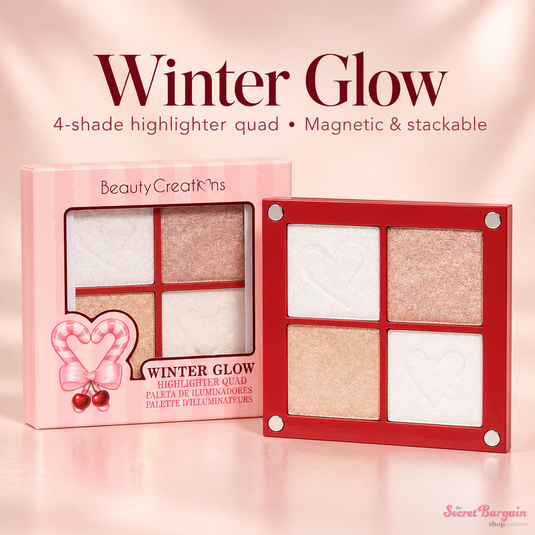 **Pre-Order** Face-Beauty Creations Cherry Christmas “Winter Glow” Highlighter Quad XM26-WG ($5 each, 4pc bundle)