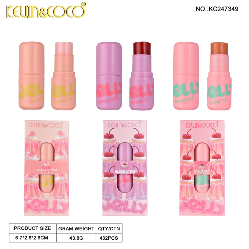 Load image into Gallery viewer, Face-Kevin&amp;Coco Jucy Jelly Blush Stick KC247349 ($1.33 each, 12pcs display)
