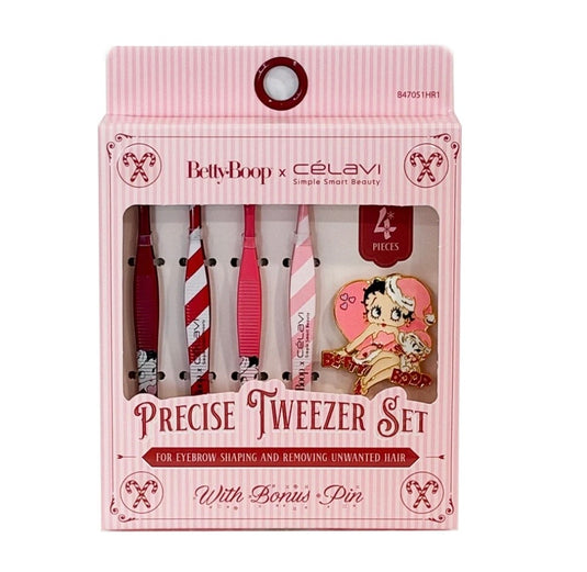 Face-Celavi x Betty Boop Precise Tweezer Set B47051HR1 ($4.25 each, 4pc bundle)