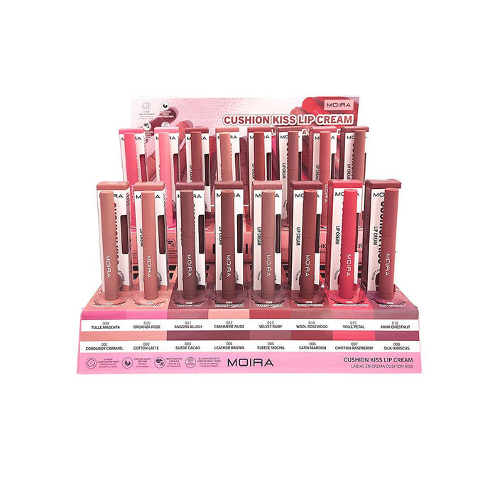Lips-Moira Cushion Kiss Lip Cream CKLC Display ($3 each, 48pc bundle + Tester)