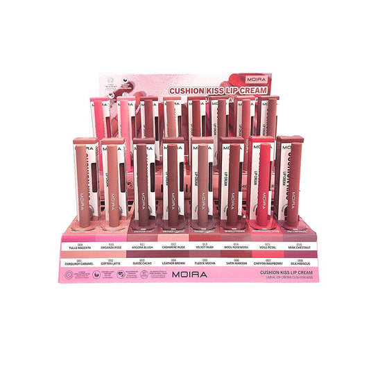 Lips-Moira Cushion Kiss Lip Cream CKLC Display ($3 each, 48pc bundle + Tester)