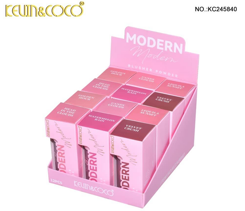 Load image into Gallery viewer, Face- Kevin&amp;Coco Modern Blusher Powder KC245840 (12pc display)
