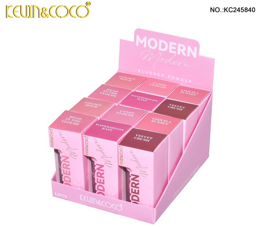 Face- Kevin&Coco Modern Blusher Powder KC245840 (12pc display)