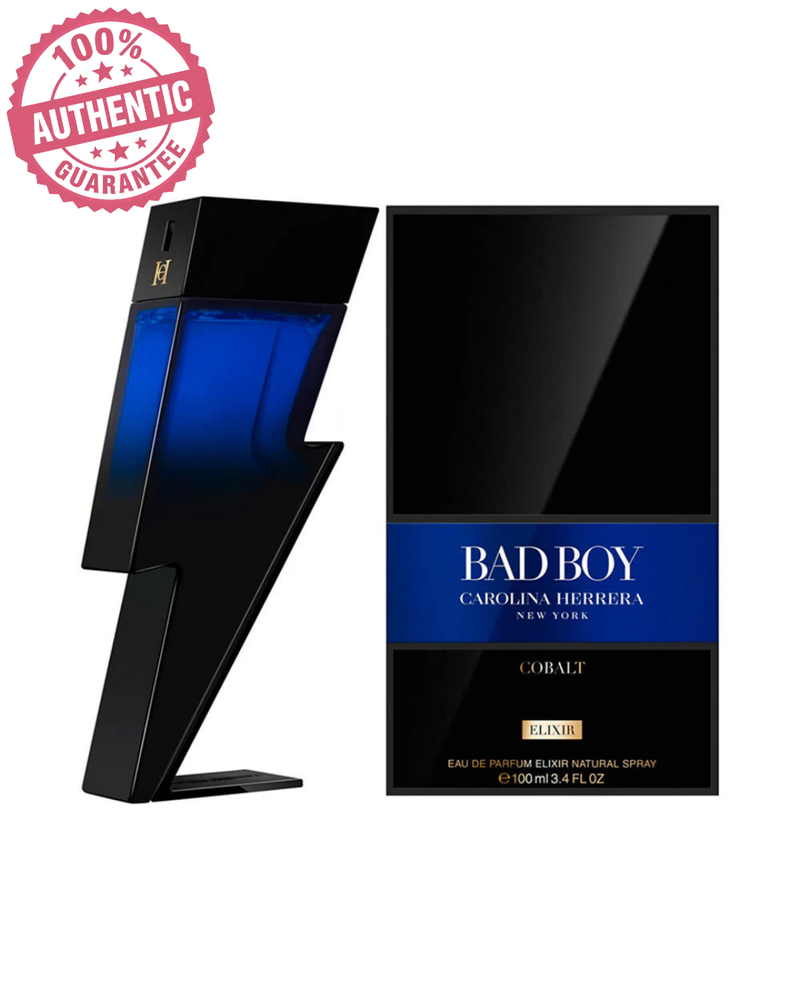 Load image into Gallery viewer, Perfumes- Bad Boy Cobalt Elixir By Carolina Herrera Eau De Parfum Elixir 3.4oz/100ml  -100% Authentic
