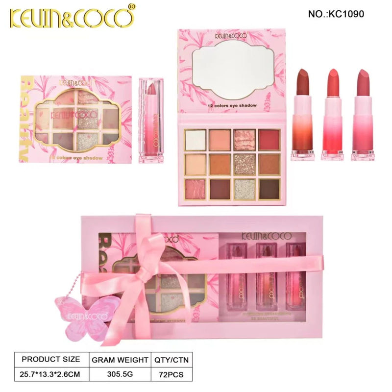 Load image into Gallery viewer, Face-Kevin&amp;Coco Dreamy Lipstick and Shadow Kit KC1090 ($5 each, 6pc bundle)
