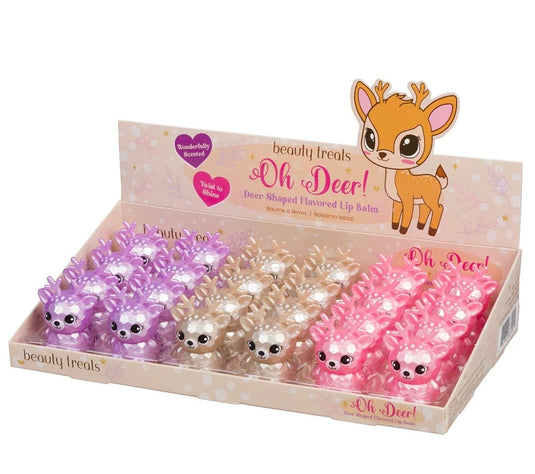 Lips-Beauty Treats Oh Deer! Flavored Lip Balm #681 ($1.25 each, 24pc display)
