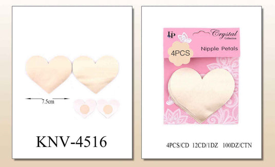 Accessories- Valentine Heart Nipple Petals KNV-4516 (12pc pack)