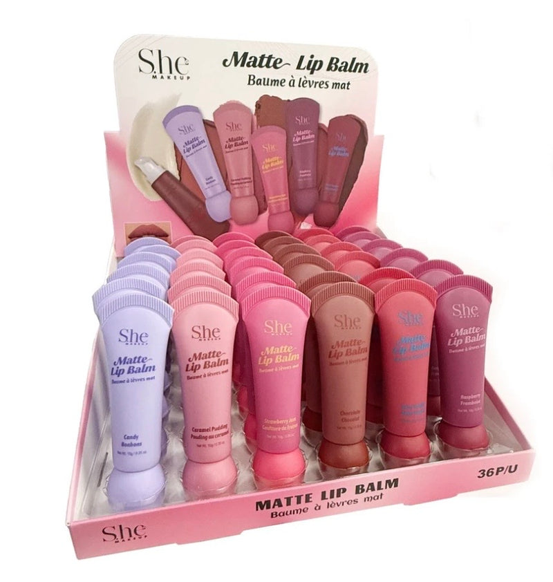 Load image into Gallery viewer, Lips-She Makeup Matte Lip Balm LG28 ($1 each, 36pc display)
