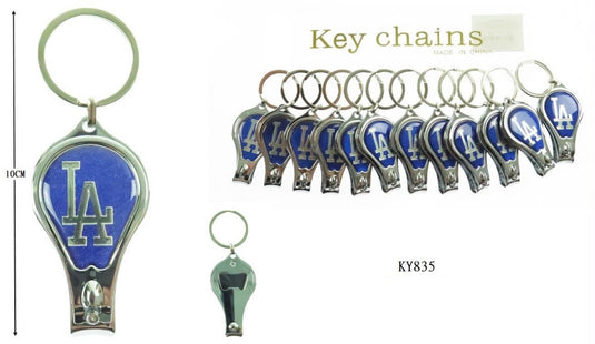 Accessories-LA 3-in-1 Keychain Nail Clipper & Bottle Opener KY835 (12pc pack)