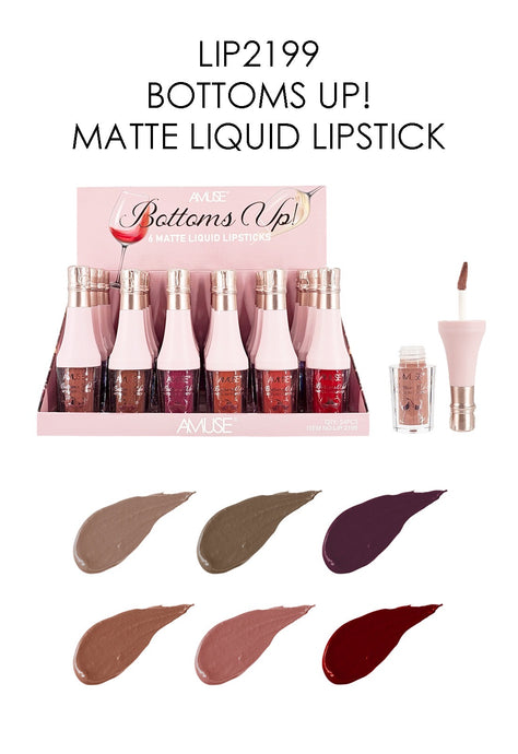 Lips- Amuse Bottoms Up! Matte liquid lipstick LIP2199 (24pc display)