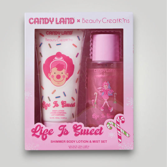 Skincare- Beauty Creations x Candyland Life Is Sweet Shimmer Body Lotion And Mist Set